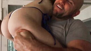 Naughty Renee Rose devours the cock of giant JMac before hard fucking