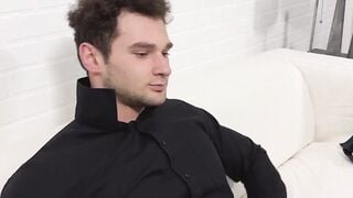 Handsome Zak shows off his gorgeous size fourteen feet and his beautiful physique