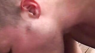 Smoking twink spreads wide for his frat buddys cock