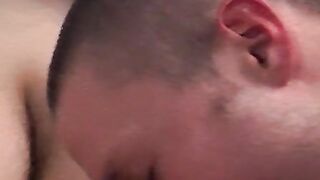Smoking twink spreads wide for his frat buddys cock