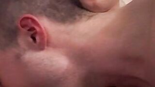 Smoking twink spreads wide for his frat buddys cock