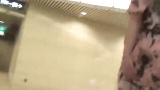 Beautiful Japanese hotties moaning and pissing in public