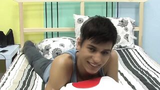 Young pierced nipples twink Sebastian getting cock bareback
