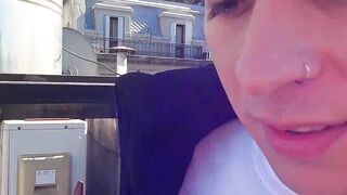 LatinoJuice.com - Leo Blue & Dimitri Star - Latino babe Dimitri Star gobbles Leo Blue