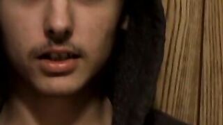 Throbbing cock straight teen Wiley moans while jerking off