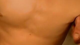 Straight thug Aaron showing off and jerking his big hard cock