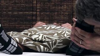 Horny stud Marshall gets passionate toe sucking and licking