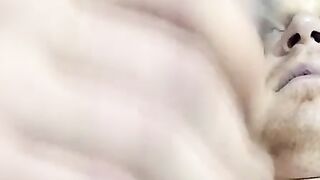 Straight deviant Nimrod masturbating with nipples teased