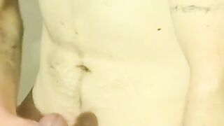 Straight deviant Nimrod masturbating with nipples teased