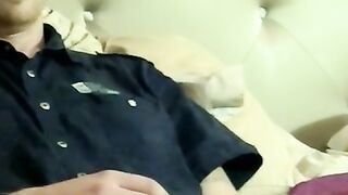 Straight deviant Nimrod masturbating with nipples teased
