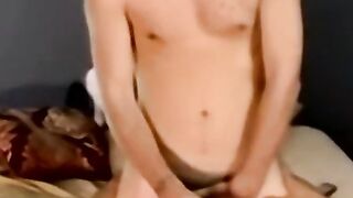 Young amateur barebacks his gay and swallows loads of cum