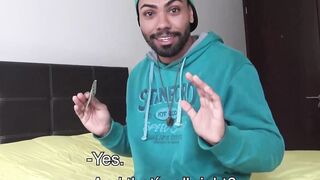 LatinoJuice.com - Thiago - Bearded cute guy Thiago loves the flavor of my uncut boner