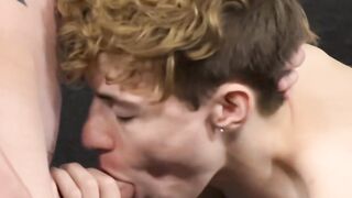 Tatted jock Eli Sky hammered slim James Stirling hungry ass