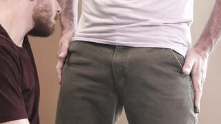 Stepgrandpa Dale Savage pricks my trans pussy using his meaty sausage