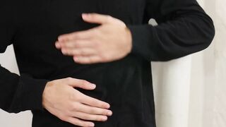 Hairy Horny twink Vincent Castle jerking off big dick solo