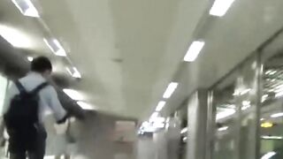 Kinky Asian brunettes pissing all over their hairy pussies