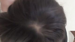 Kinky Asian brunettes pissing all over their hairy pussies