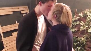 Young teenager Mikolaj jerks off with his horny hung buddy