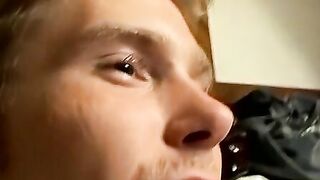 Talkative thug Billy likes to jerking his cock with Blinx