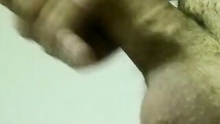 Mature homo vapes before sucking freshly stroked cock