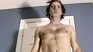 Amateur mature guy jerks off solo and cums a lot