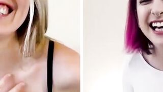 Pierced Kristen Scott webcam masturbation with lesbo friend friend
