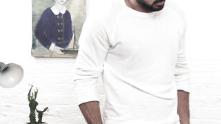 Bearded hunk bangs petite teen from behind until he cums