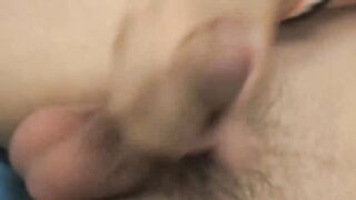 Barely legal twink Rany jerks off big cock solo for cumshot