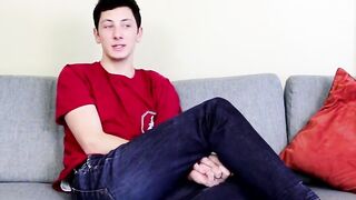 Kyler Rex gets to jack off because of his hot tight ass and hung twink
