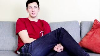 Kyler Rex gets to jack off because of his hot tight ass and hung twink