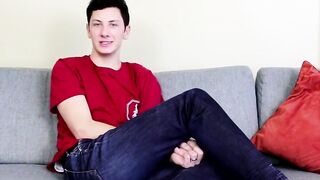 Kyler Rex gets to jack off because of his hot tight ass and hung twink