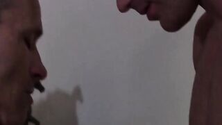 Horny hunk James gets penetrated by daddy Rodney Steele Hoe 2