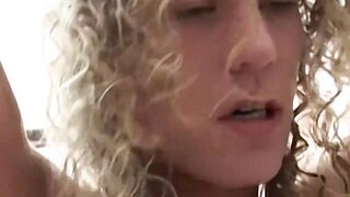 Soccer player Joshua Cartier worships a big throbbing cock in the changing room