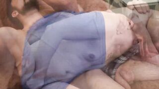 My FTM stepnephew Luke Hudson wants my cock so I shove it deep inside his mouth and v