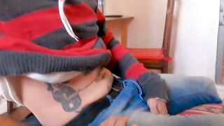 LatinoJuice.com - Milo Star & Chiwi Black - Pierced stud Chiwi Black swallows Latino