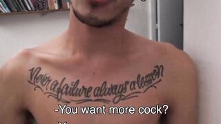 LatinoJuice.com - Cochi - Good looking punk Cochi rides my raw boner while moaning in