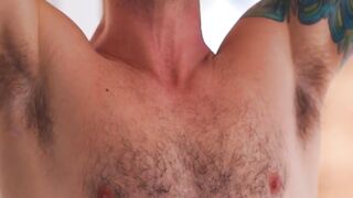 Lustful Trevor Harris and Nico Coopa shares with Derek Kages gigantic cock