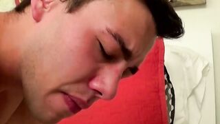 Young Bobby Hart and Blake Stone fire up cig and blow each others dick