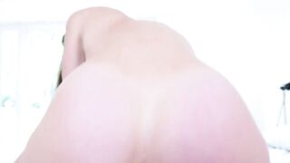 Bombshell Sofie Marie swallows stepsons cock vigorously