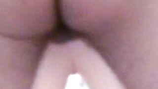Big dick horny straight guy jerking off and pounding sex doll