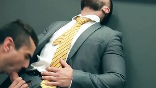 Sexy businessman Dani Rivera fucked raw after hot deepthroat