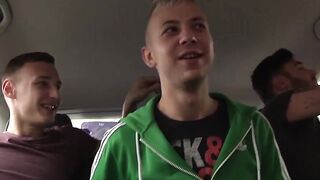 Young blonde twink picked up for a round of anal sex