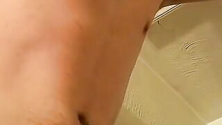Straight thug Billy cums after stroking his big hard cock