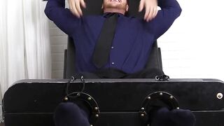 Bondage addicted hunk Frey gets tied up and tickled hardcore