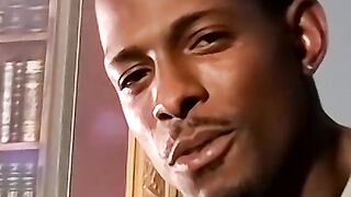 Handsome ebony deviant Joey masturbates before cumming