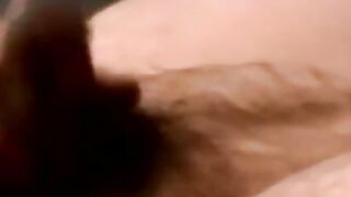Inked amateur with chubby body jerks himself off and cums