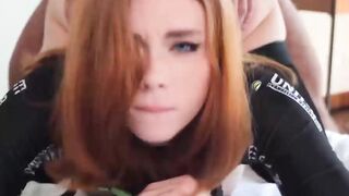 Hot Sex and Deepthroat with Redhead vol2