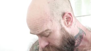 Hairy stepdad drilling stepsons tiny ass from behind raw