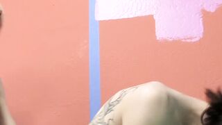 Sexy twink Miles fucked bareback after intense blowjob