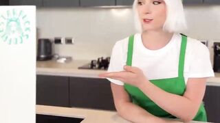 Blonde Barista in Shorts Offered to Roug